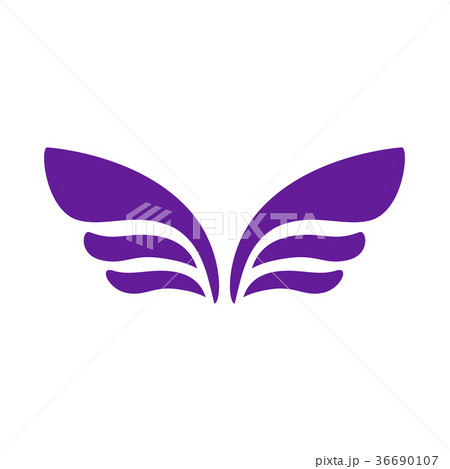 Wings for emblem design icon, simple style Wings for emblem design icon, simple style 36690107