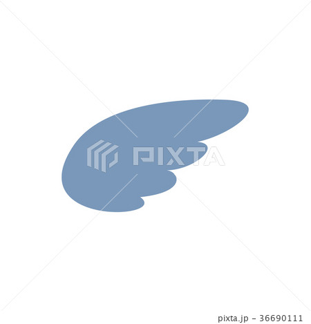Silver wing icon, simple style 36690111