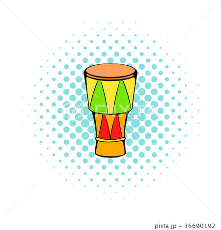 Atabaque musical instrument icon, comics style 36690192