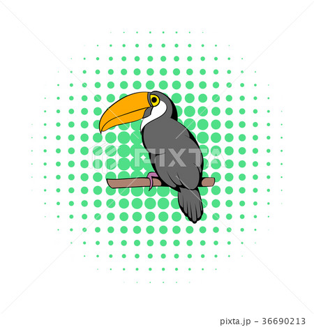 Toucan icon, comics style 36690213