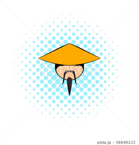 Chinese man icon, comics style Chinese man icon, comics style 36690222