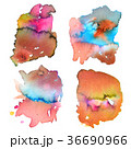 Set of abstract watercolor hand paint splashes.  36690966