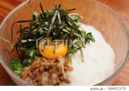 納豆とろろうどん 納豆とろろうどん 36691370