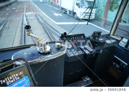 路面電車ハンドル 36691848