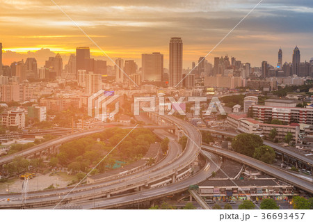 Business office building and interchanged  36693457
