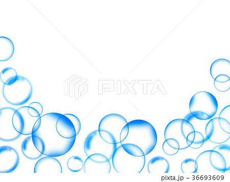 シャボン玉 しゃぼん バブル 泡 気泡のイラスト素材 36693609 Pixta