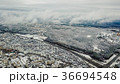 aerial view of winter city 36694548
