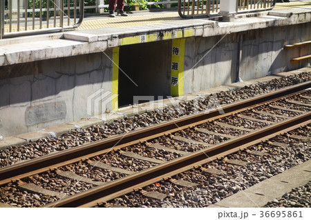 駅ホーム下の待避所 36695861