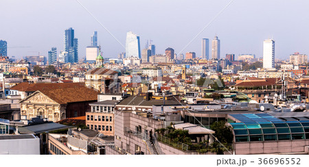 Skyline of Milan, in Italy 36696552