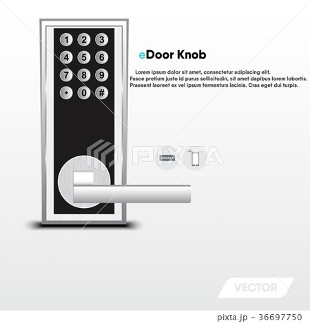 Electronic security door knob, Modern design 36697750
