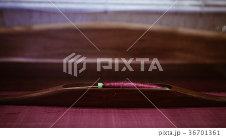 Traditional loom machine for weave Thai silk 36701361