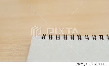Notebook or note paper sheet retro style on table Notebook or note paper sheet retro style on table 36701440