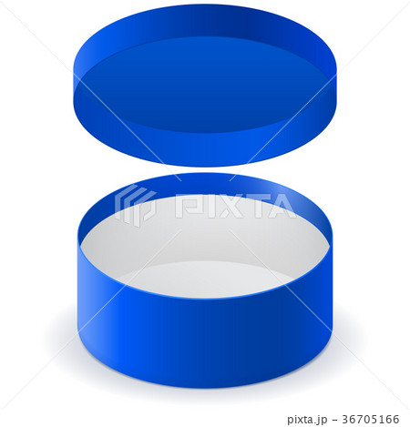 Blue round box 36705166