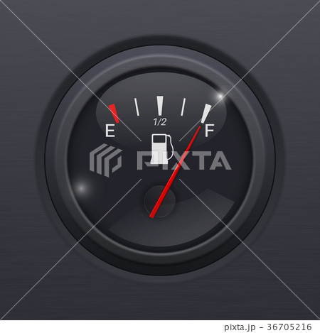 Black fuel gauge. Full tank Black fuel gauge. Full tank 36705216