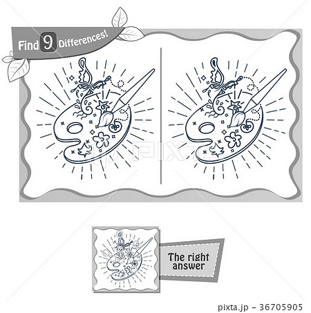 find 9 differences game  artist palette 36705905