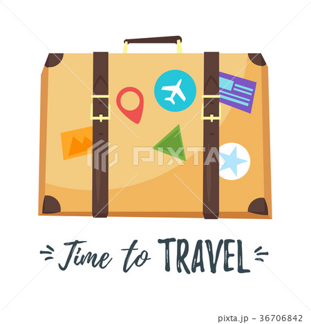 suitcase with different stickers suitcase with different stickers 36706842