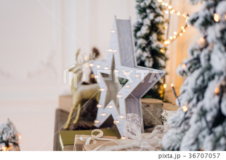 winter still life with Christmas decorations toy winter still life with Christmas decorations toy 36707057