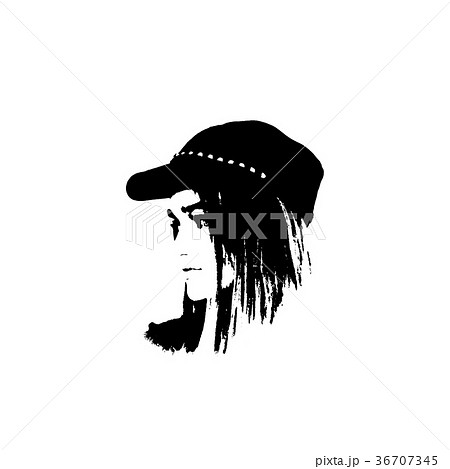 Black and white portrait of young girl Black and white portrait of young girl 36707345