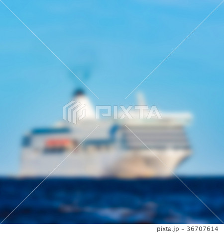 Cruise liner - blurred image Cruise liner - blurred image 36707614