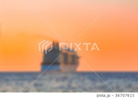 Cruise liner - blurred image Cruise liner - blurred image 36707615