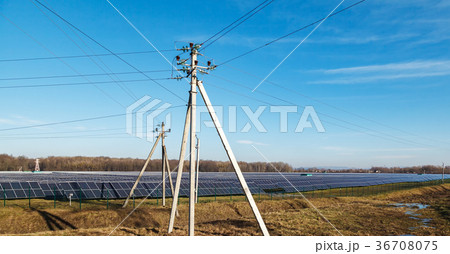 Alternative energy sources. Solar power stations 36708075