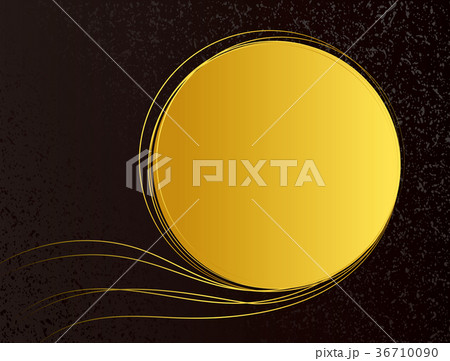 黒背景と金糸のフレーム 黒背景と金糸のフレーム 36710090