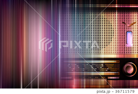 abstract grunge background with retro radio 36711579