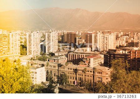 View of Santiago, capital of Chile View of Santiago, capital of Chile 36713263