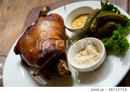 fried ham knuckle 36713758