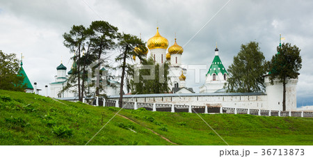Male Ipatievsky Monastery at cloudy day in Kostroma, Russia Male Ipatievsky Monastery at cloudy day in Kostroma, Russia 36713873