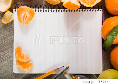 Notebook with writing utensils 36714111