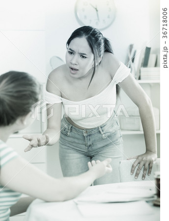Quarrel between two teens girls Quarrel between two teens girls 36718006