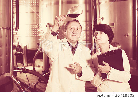 Expert and wine maker estimate quality of red wine in wineglass Expert and wine maker estimate quality of red wine in wineglass 36718905