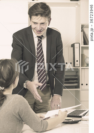Young smiling man with companion 36723946