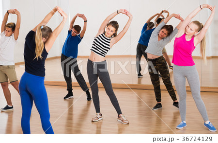 Pupils in dance hall 36724129