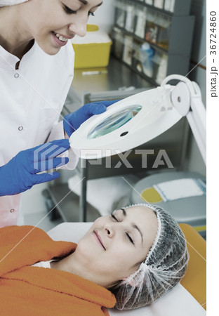 Young client ready for beauty procedures Young client ready for beauty procedures 36724860