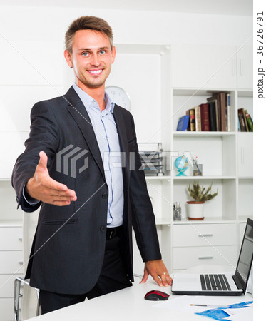 young business employee at office. young business employee at office. 36726791