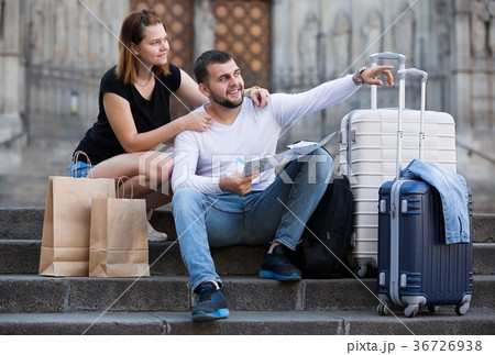 couple chooses the route of travel couple chooses the route of travel 36726938