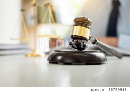 gavel and soundblock of justice law and lawyer working on wooden 36729913