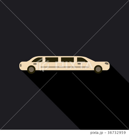 color limo. limousine. hearse. Flat vector color limo. limousine. hearse. Flat vector 36732959