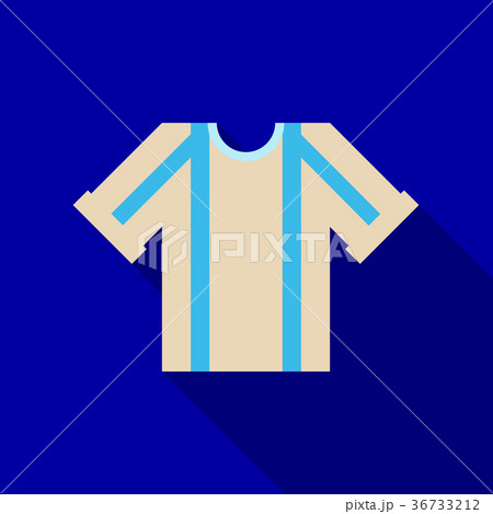 Football kit. template in flat style with shadow Football kit. template in flat style with shadow 36733212