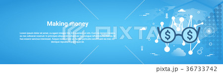 Making Money Business Concept Horizontal Web Making Money Business Concept Horizontal Web 36733742