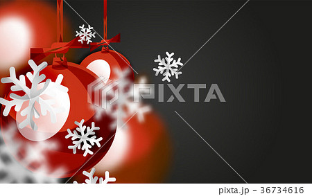 Christmas ball greeting card, New Year 36734616