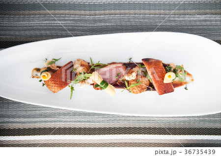 Roasted duck breast and balsamic sauce 36735439