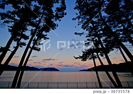 根本海岸の夕焼け 根本海岸の夕焼け 36735578