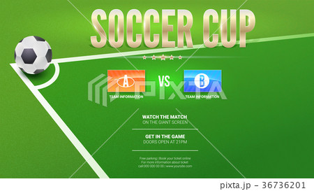 Soccer cup, European football, design for flyer Soccer cup, European football, design for flyer 36736201