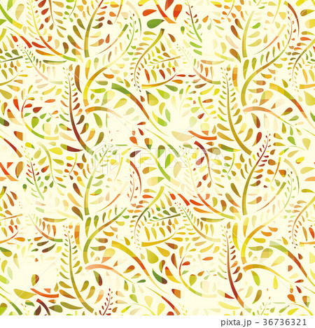 スタイリッシュ植物パターン シームレスのイラスト素材