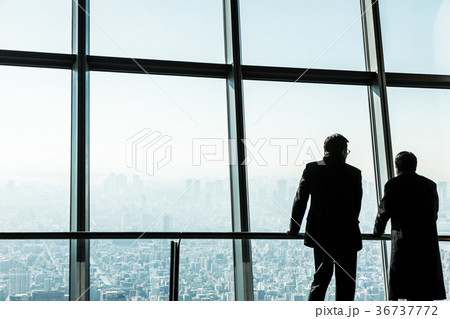 ビジネス　窓辺　高層ビル 36737772