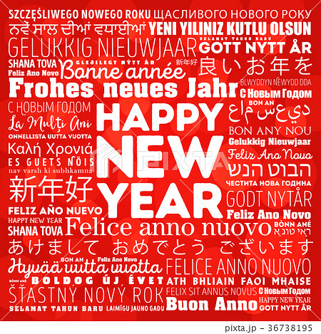 Happy New Year in different languages 36738195