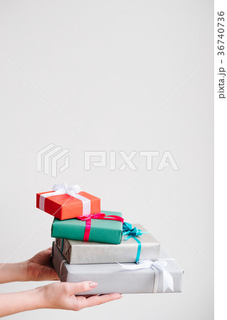 present sale assortment on white background 36740736